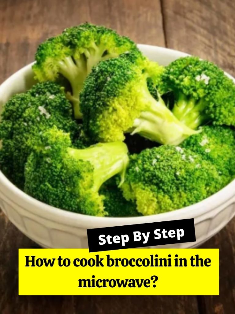 How to cook broccolini in the microwave?