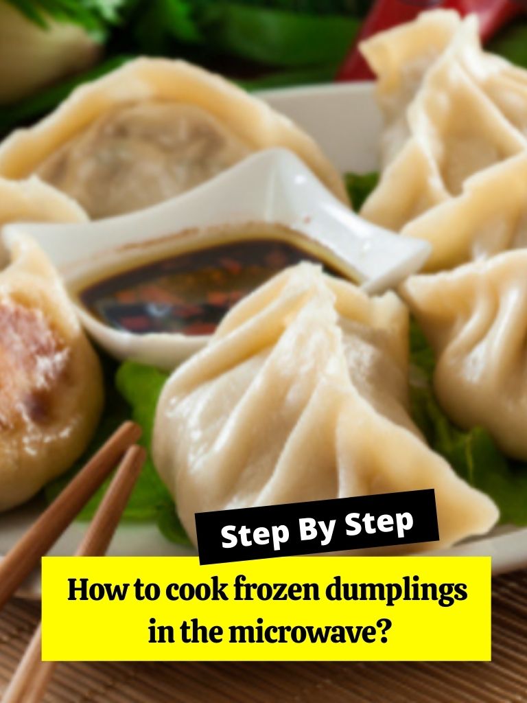 How to cook frozen dumplings in the microwave?