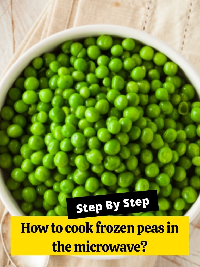 How to cook frozen peas in the microwave?