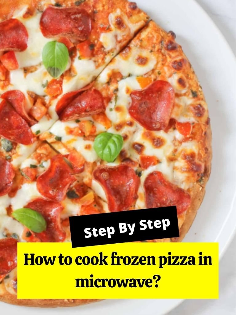 How to cook frozen pizza in microwave?
