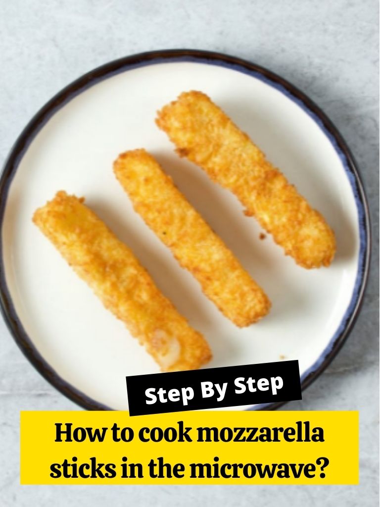 How to cook mozzarella sticks in the microwave?