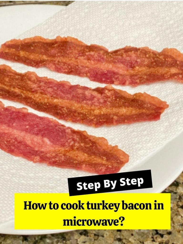 How to cook turkey bacon in microwave?