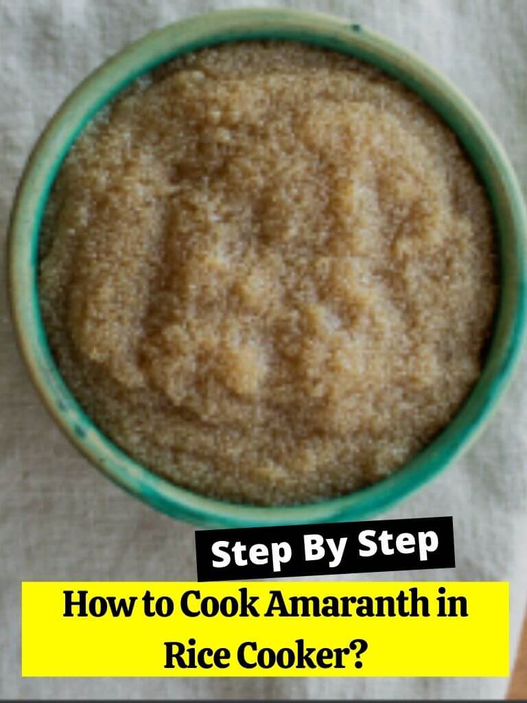 How to Cook Amaranth in Rice Cooker?