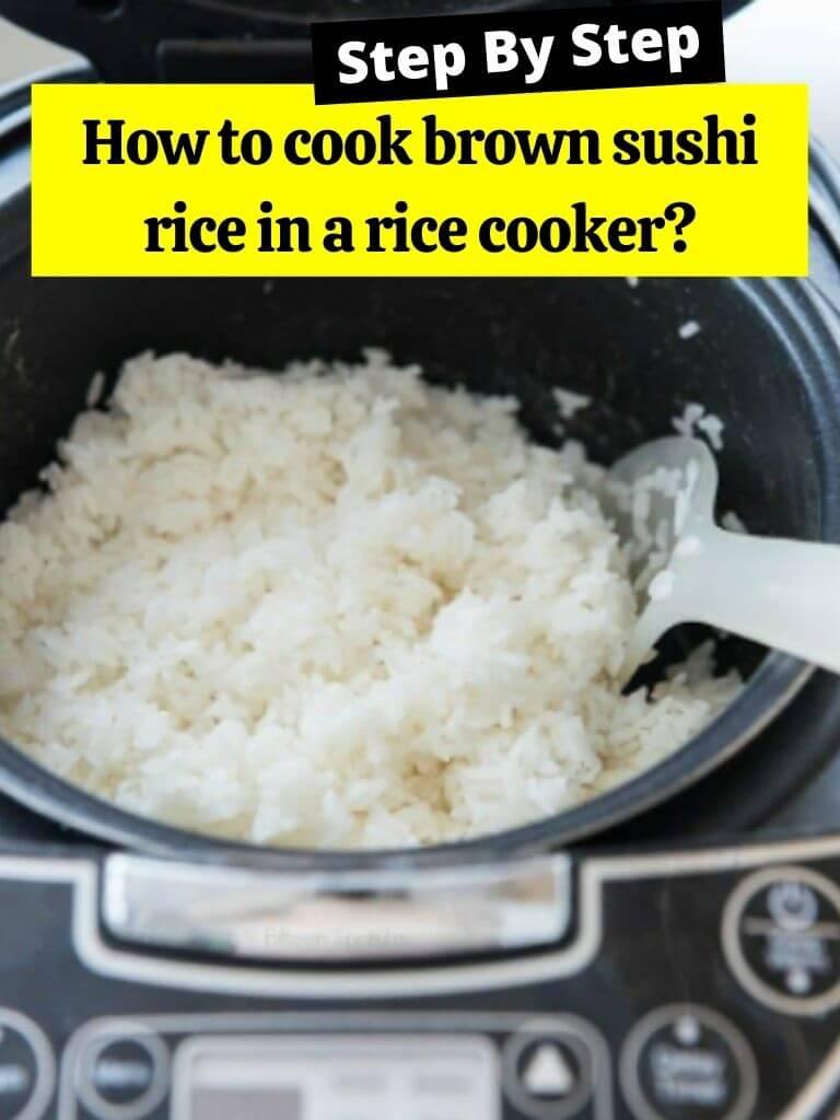 How to cook brown sushi rice in a rice cooker?