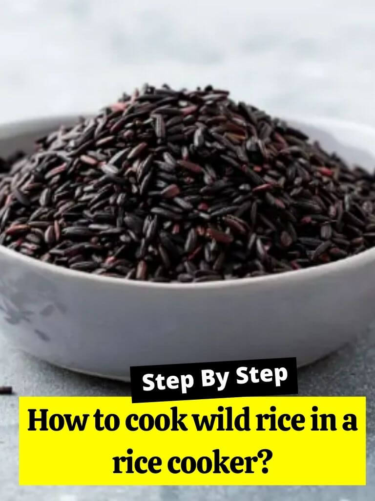 How to cook wild rice in a rice cooker?