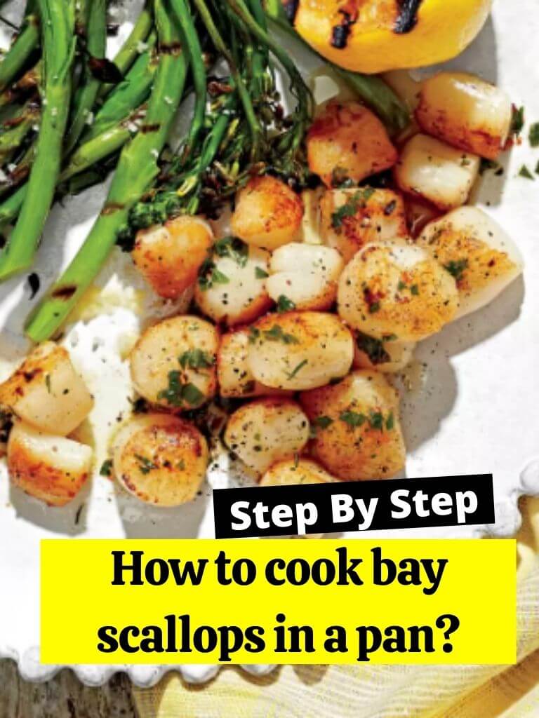 How to cook bay scallops in a pan?